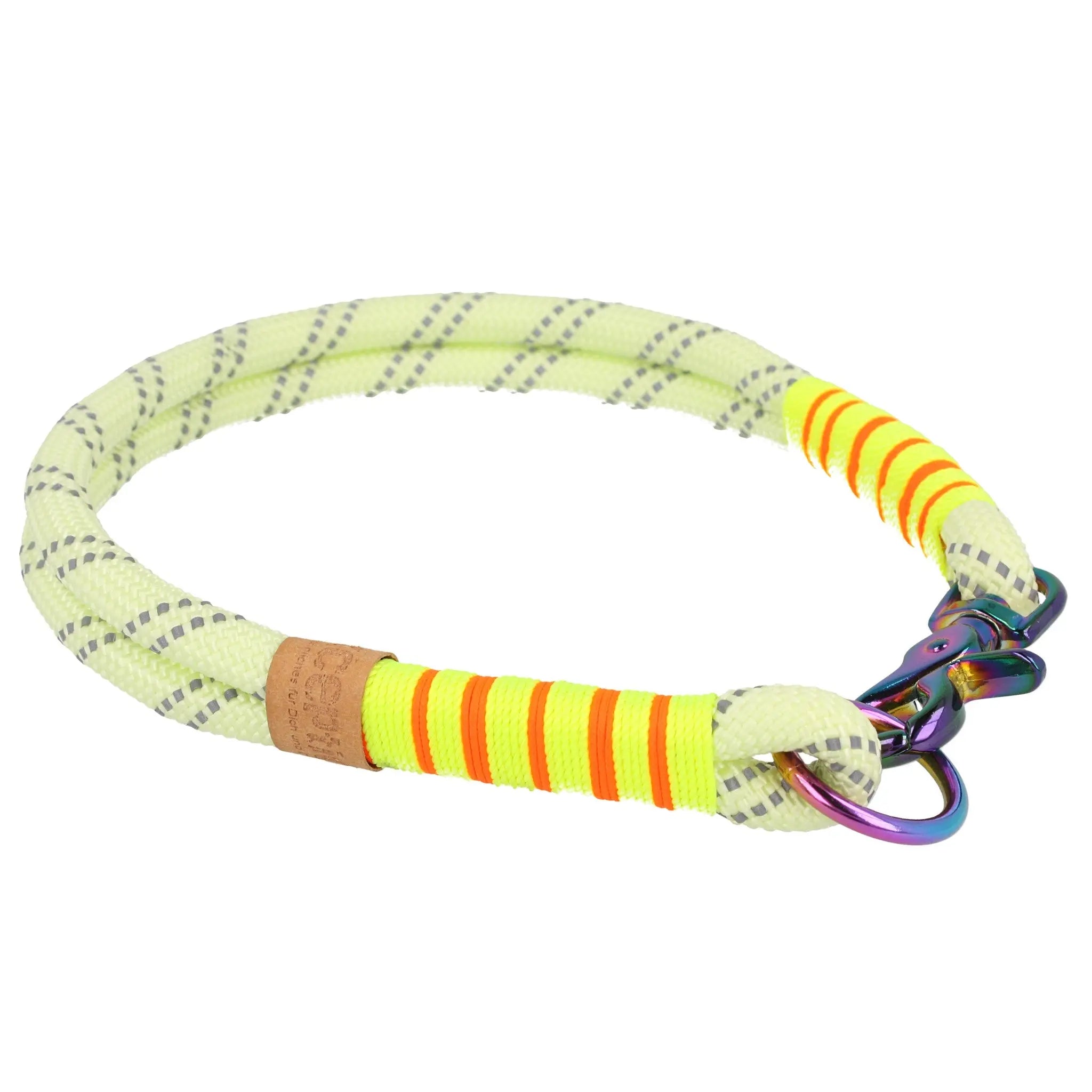 Tauhalsband 49,5 cm 'fluoreszierend orange' Exceptional - Manufaktur mit Herz