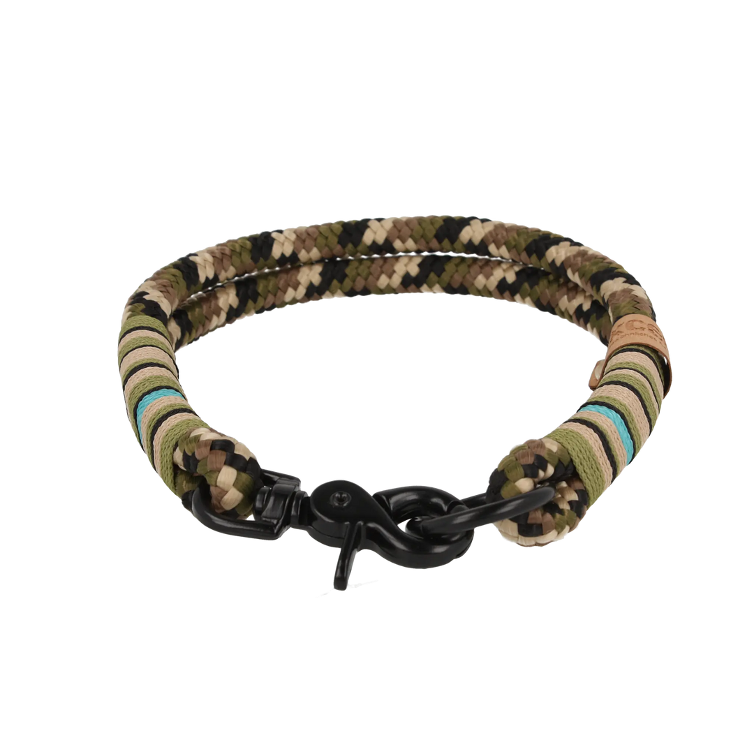 Tauhalsband 37,5|39|40|43 cm 'Camouflage blau' Exceptional - Manufaktur mit Herz