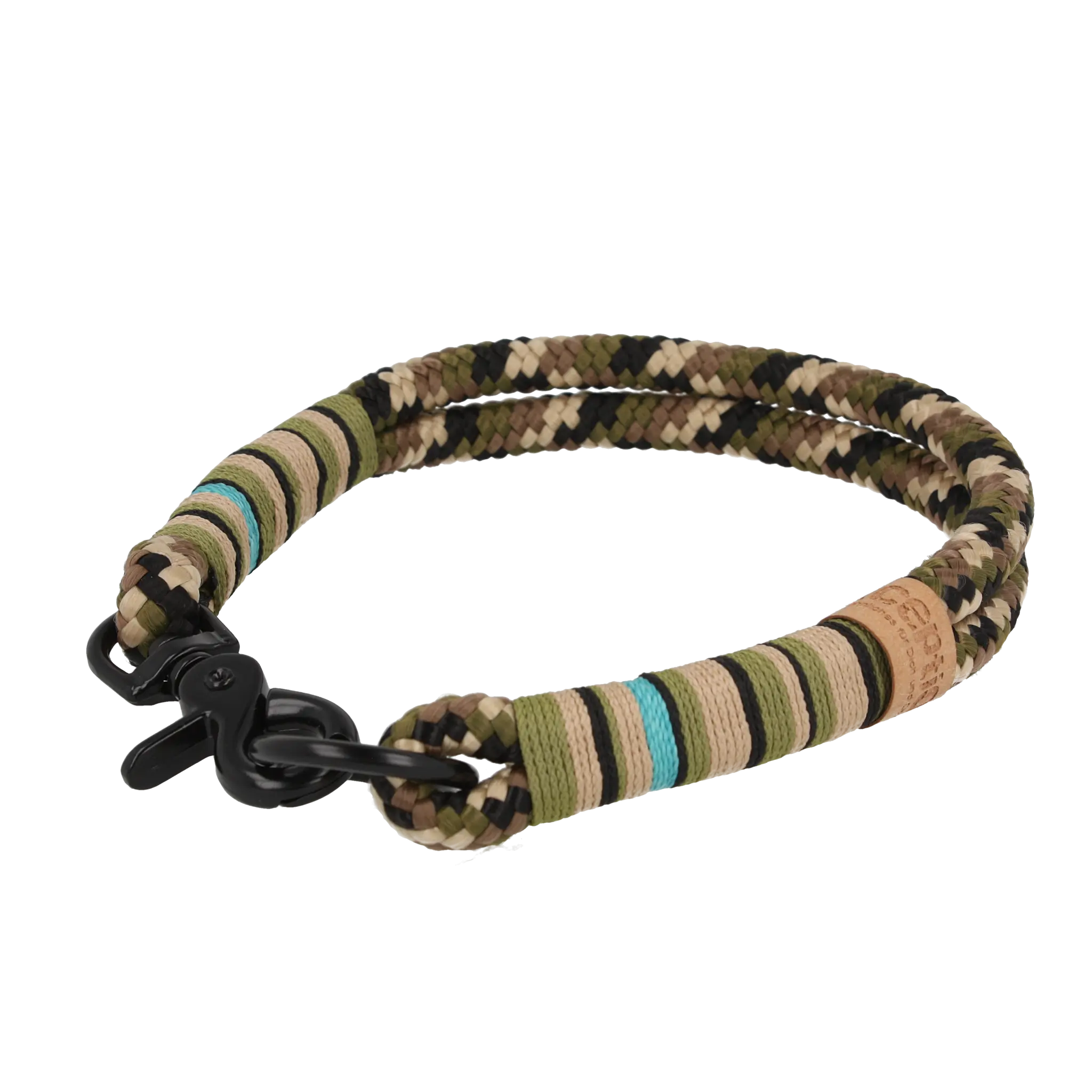 Tauhalsband 37,5|39|40|43 cm 'Camouflage blau' Exceptional - Manufaktur mit Herz