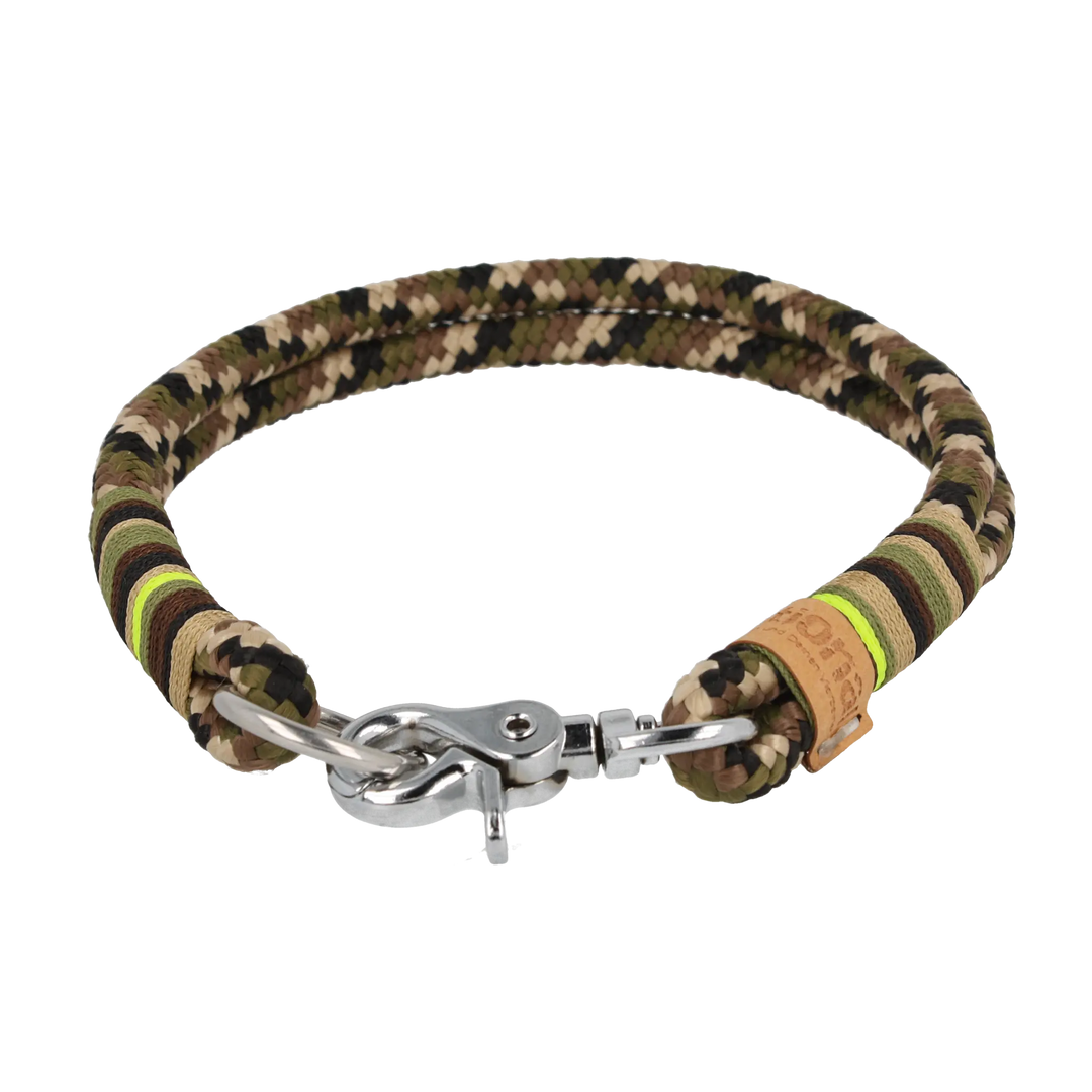 Tauhalsband 47|48 cm 'Camouflage neongelb' Exceptional - Manufaktur mit Herz