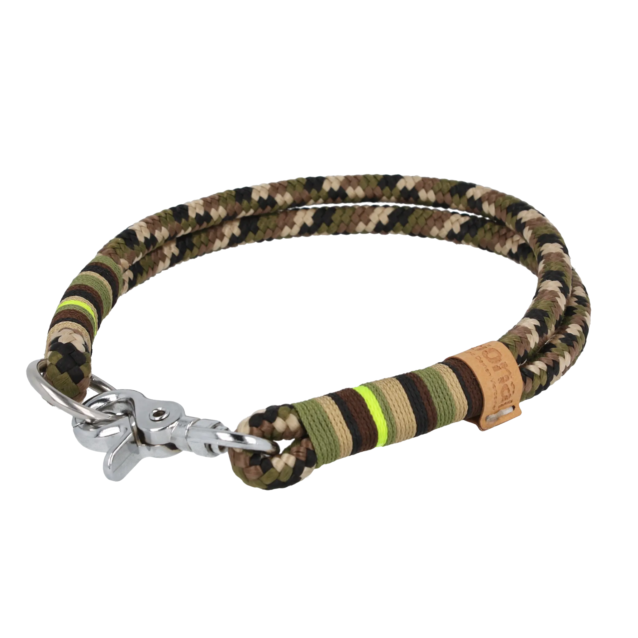 Tauhalsband 47|48 cm 'Camouflage neongelb' Exceptional - Manufaktur mit Herz