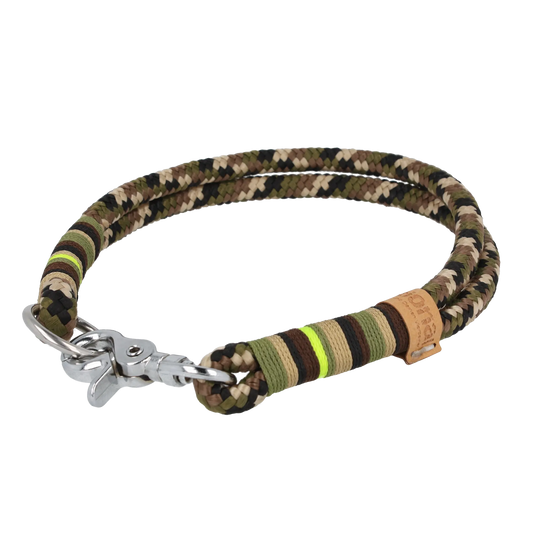 Tauhalsband 47|48 cm 'Camouflage neongelb' Exceptional - Manufaktur mit Herz