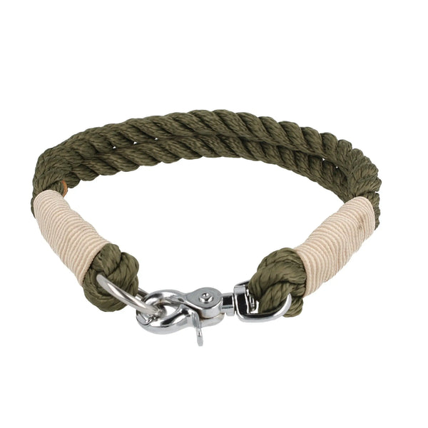 Tauhalsband 50 cm 'Olive Curl' Exceptional - Manufaktur mit Herz