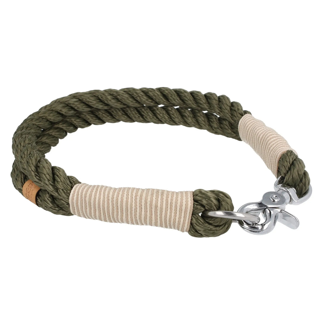 Tauhalsband 50 cm 'Olive Curl' Exceptional - Manufaktur mit Herz