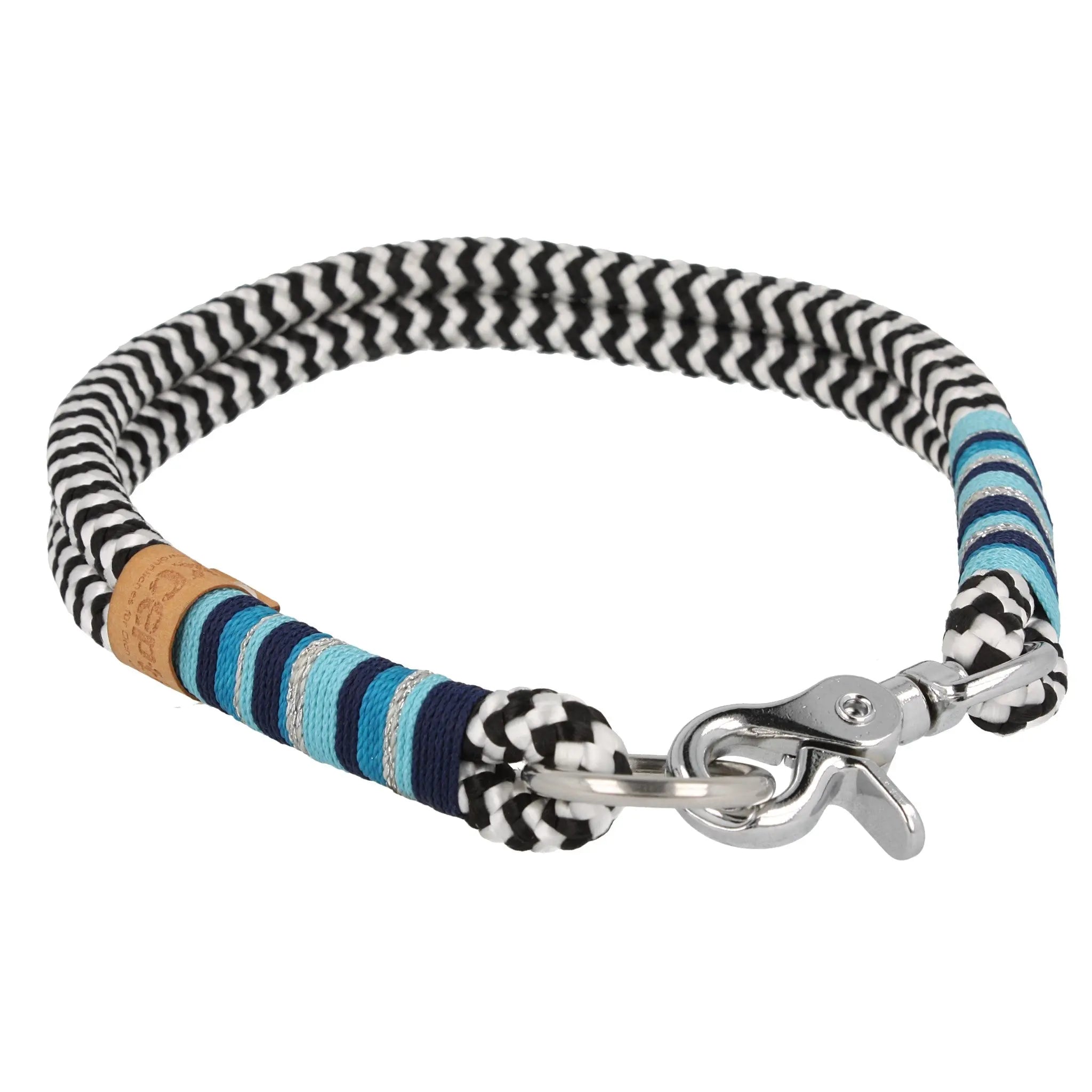 Tauhalsband 37,5|38|42,5|45|47 cm 'Stripes Blue' Exceptional - Manufaktur mit Herz