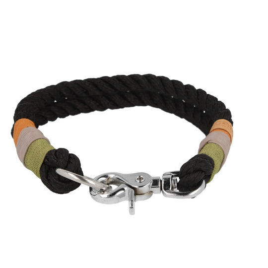 Tauhalsband 33,5|38,5cm 'Black Urban Curl' Exceptional - Manufaktur mit Herz