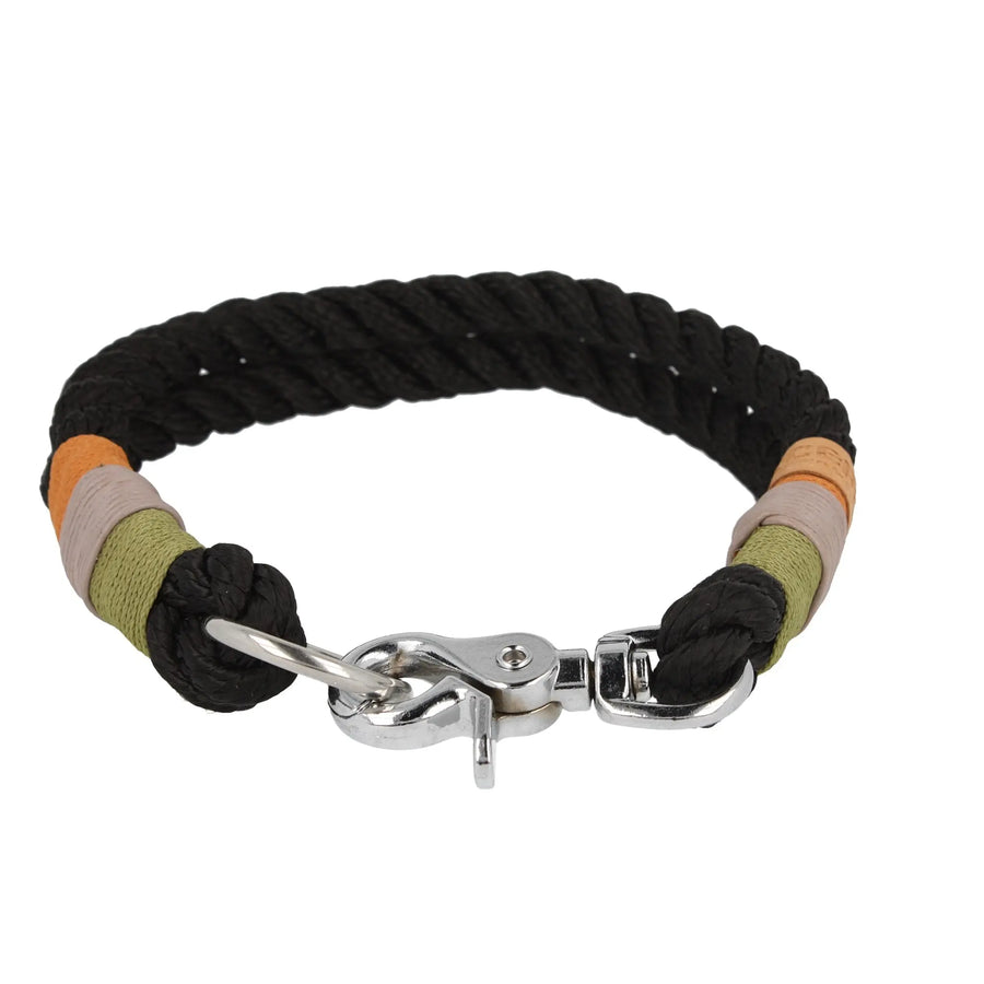 Tauhalsband 33,5|38,5cm 'Black Urban Curl' Exceptional - Manufaktur mit Herz