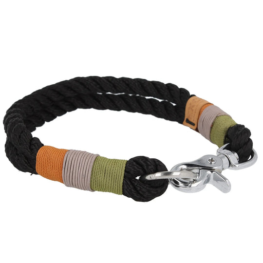 Tauhalsband 33,5|38,5cm 'Black Urban Curl' Exceptional - Manufaktur mit Herz
